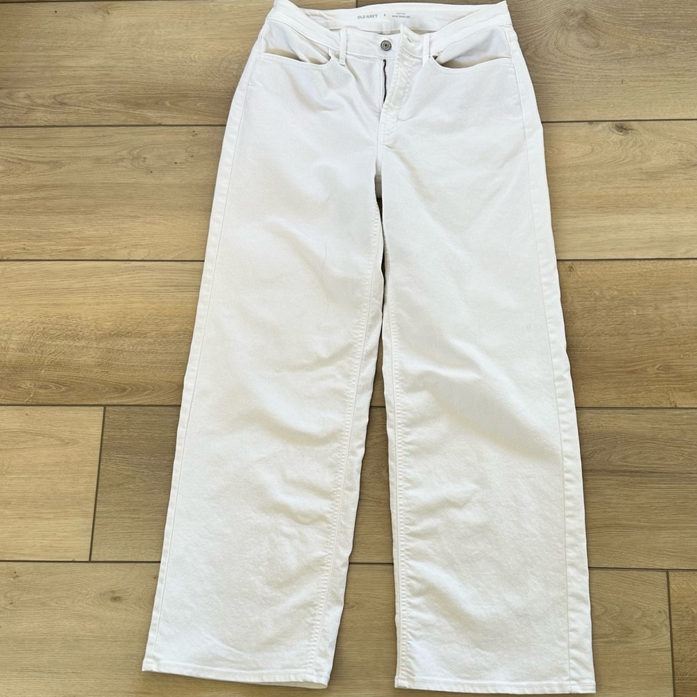 Old Navy Women's High Rise Jeans - Cream - Picture 6 of 6